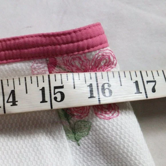 CYNTHIA STEFFE White/Pink Floral A- Line Midi Skirt Sz 12 - Picture 6 of 10